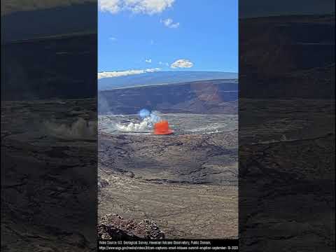 The Initial Moment the Kilauea Volcano Erupted